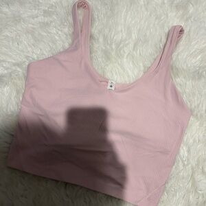 Lululemon Athletica Light Pink Ribbed Tank